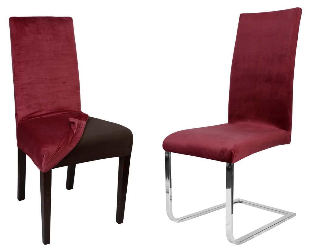 Beautex Stuhlhussen Samt Stretch für Stühle & Schwingstühle Produktbild 