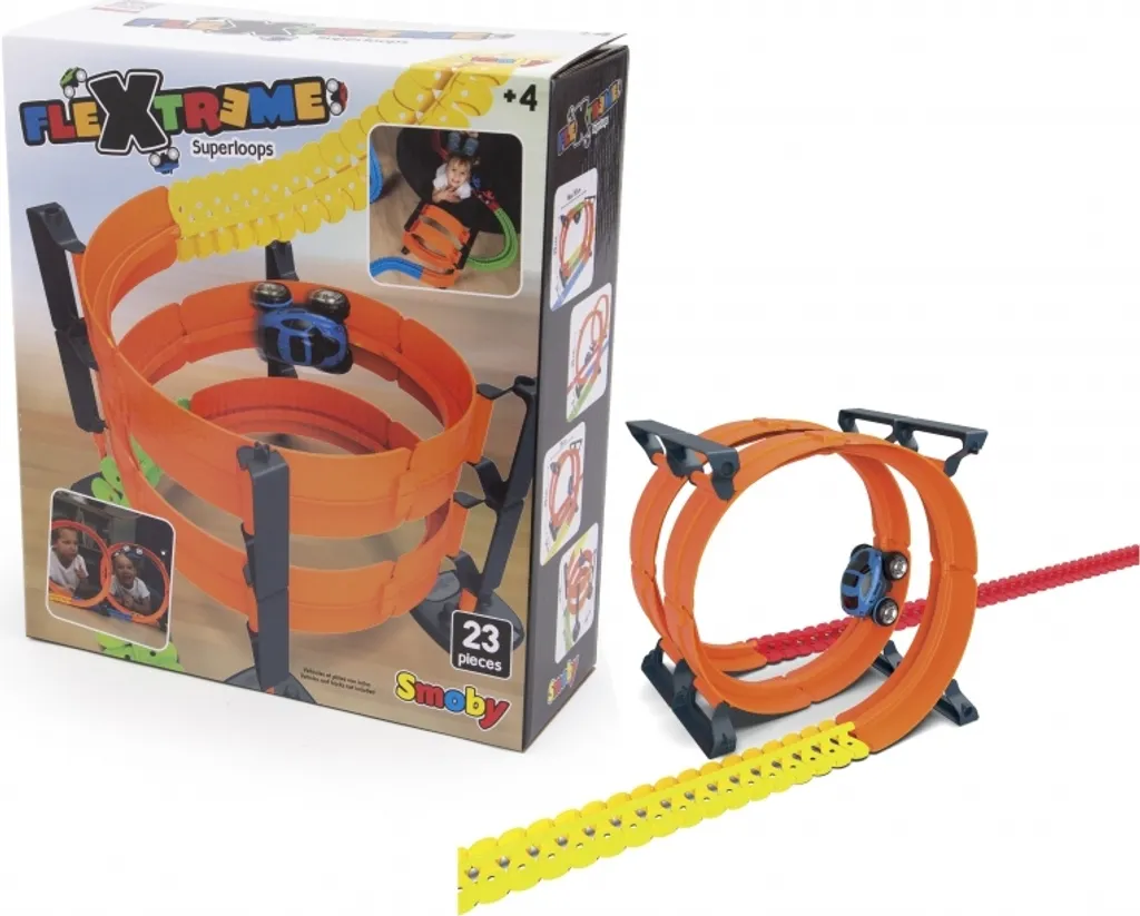 Smoby FleXtreme Superlooping Set Multicolore de 23 Pièces de Construction - 13