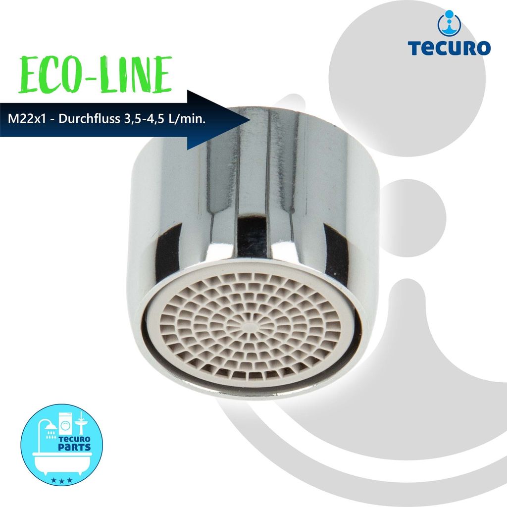 tecuro ECO SPAR Mischdüse - Strahlregler M22x1 IG, Produktbild 