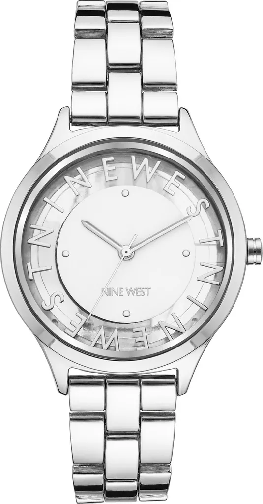Orologio Minimalista Nine West NW/2589WTSV | Quadrante Silver e Logo