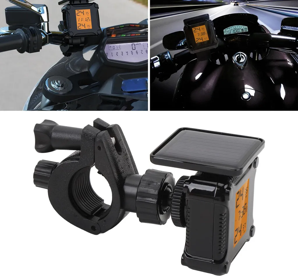 TPMS Moto avec 2 Capteurs Externes et Écran LCD Haute Précision M1