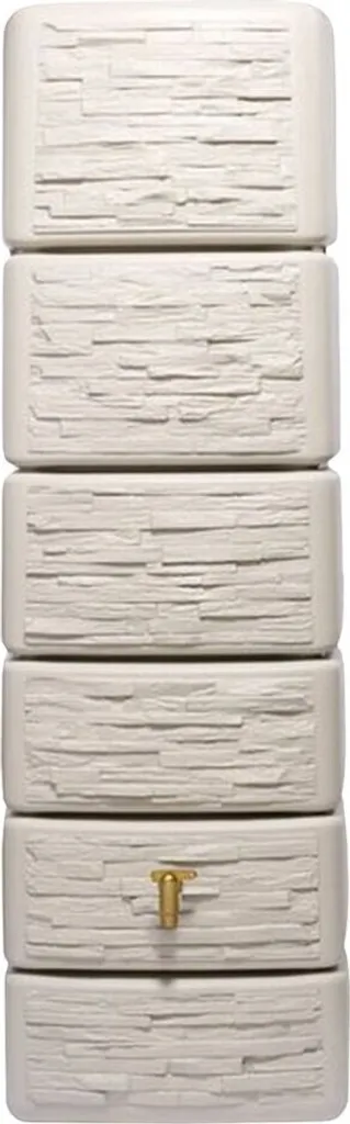 Réservoir eau de pluie mural Slim 300L Stone beige 4Rain 211812