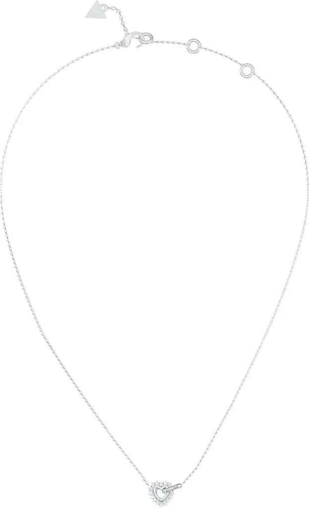 Collier Femme Guess pour Soirée et Mariage en Acier Argenté avec Pendentif