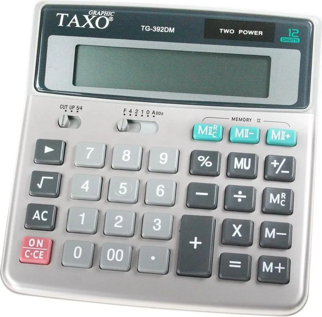 Calcolatrice Taxo TG-392DM | 12 Cifre per Casa e Studio