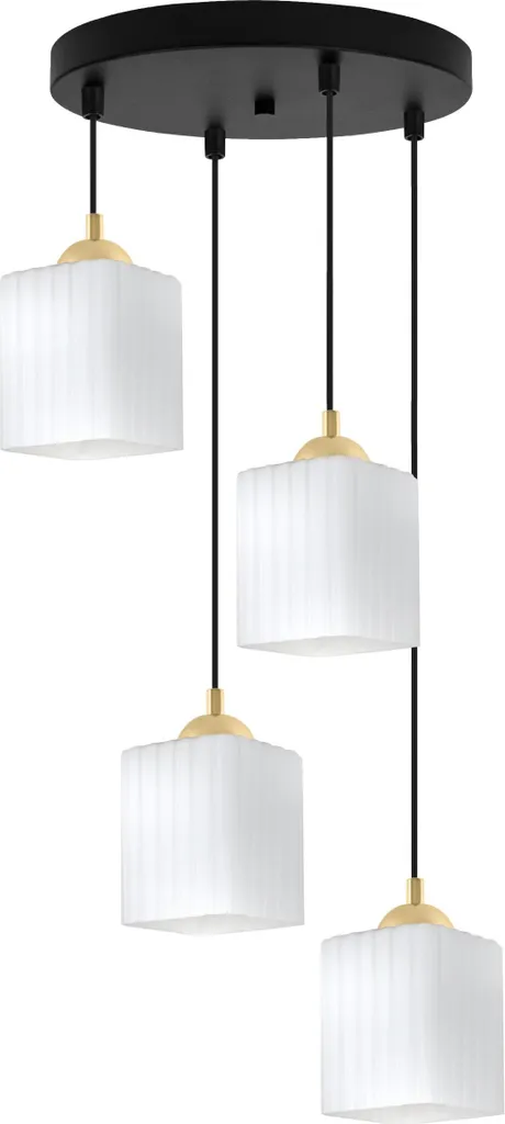 Suspension Riffle 4 Lampes E27 : Fini les Pièces Sombres et Sans Style