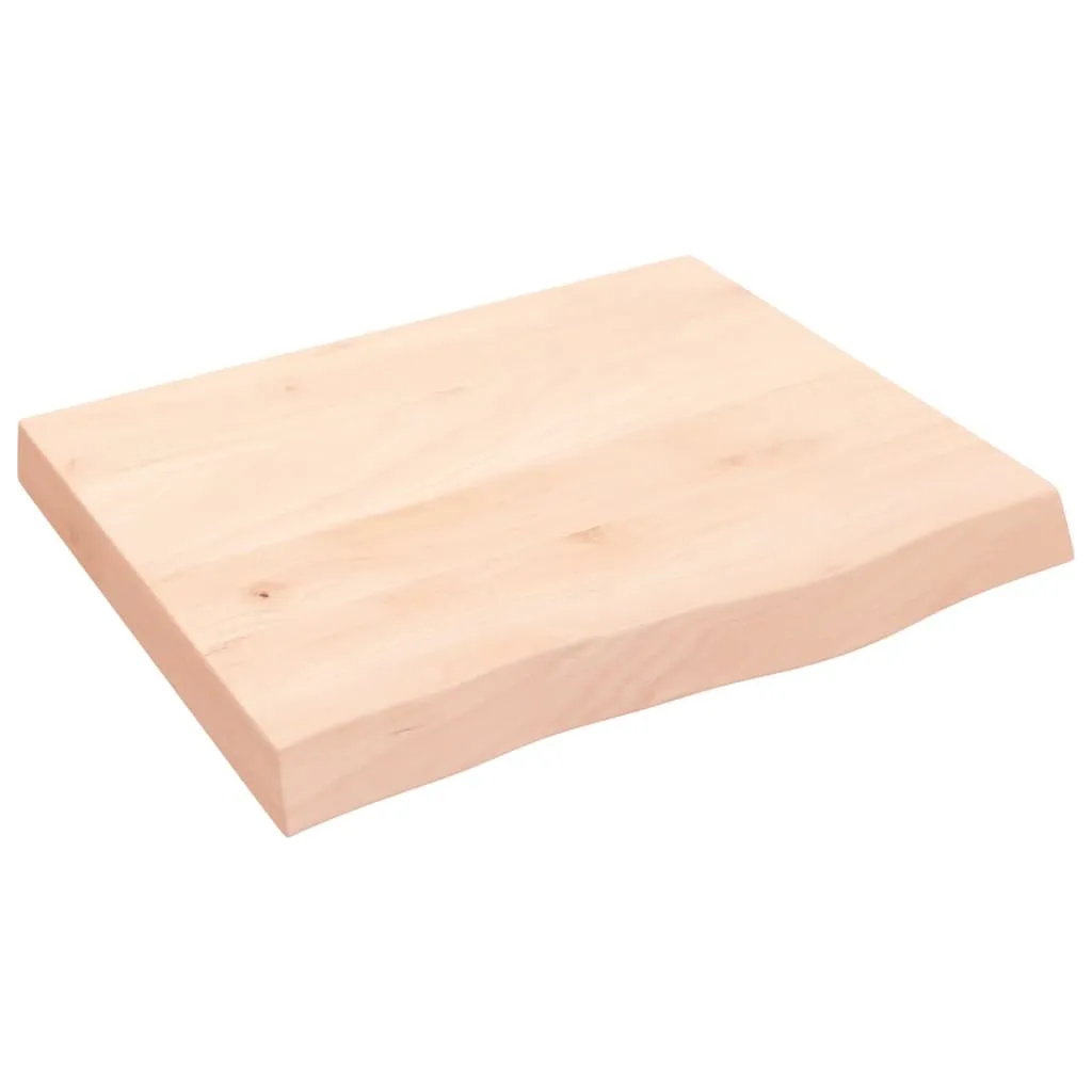 Top Tavolo in Legno di Rovere 60x50x(2-6)cm - Design Naturale Grezzo