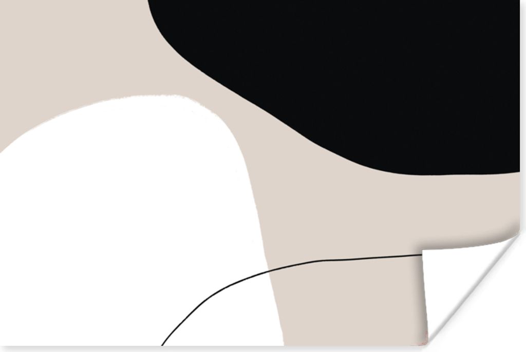 MuchoWow Poster Formulare - Abstrakt - Gestaltung 90x60 cm - Schlafzimmer