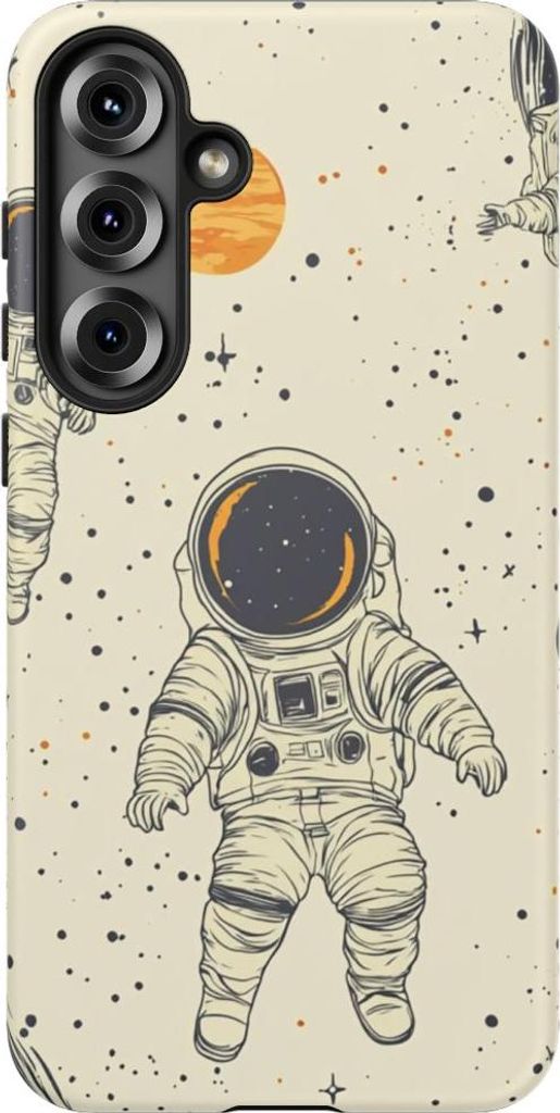 Schwebende Astronauten im Weltall – Hülle Kompatibel mit Galaxy S25 Plus