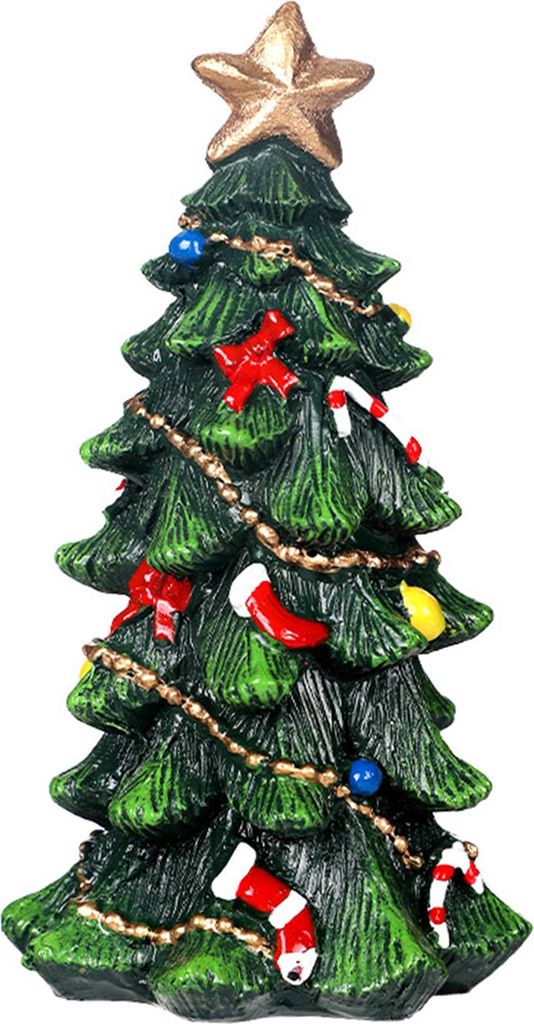 Mini-Weihnachtsbaum, Tischdekoration, Miniatur-Weihnachtsbaum, Weihnachtsstrümpfe, Stöcke, Schleife, geschmückter Weihnachtsbaum für Zuhause, W...