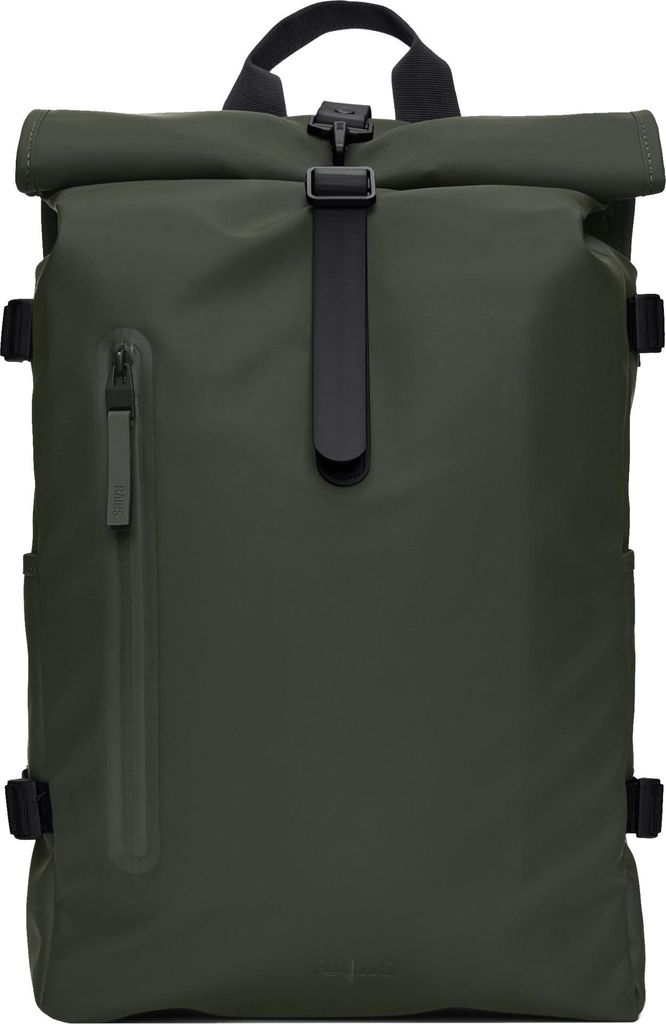 Rains - Rolltop Rucksack Large Green - Produktbild 