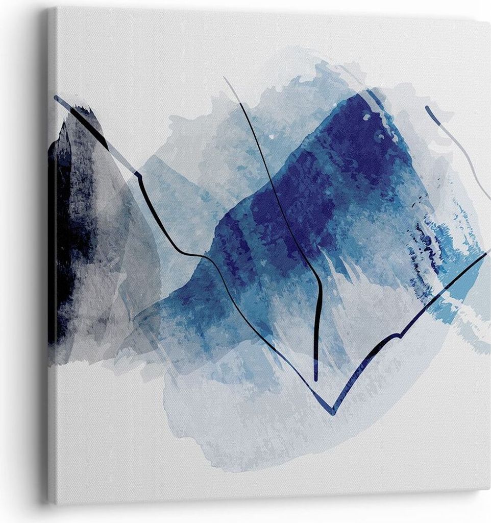Bild auf Leinwand - Leinwandbild - Einteilig - Blau Schwarz Produktbild 