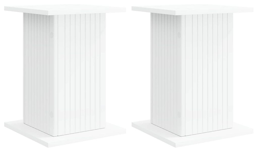 vidaXL Pflanzenständer 2 pcs Weiß 30,5 x 30 x 43 cm Holzwerkstoff