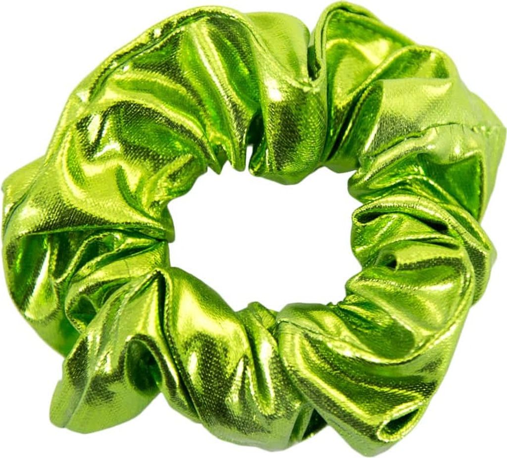 Oblique Unique Scrunchie Haargummi Zopfgummi Haarband für Mädchen Damen 80er Jahre 80s Motto Kostüm Party - grün