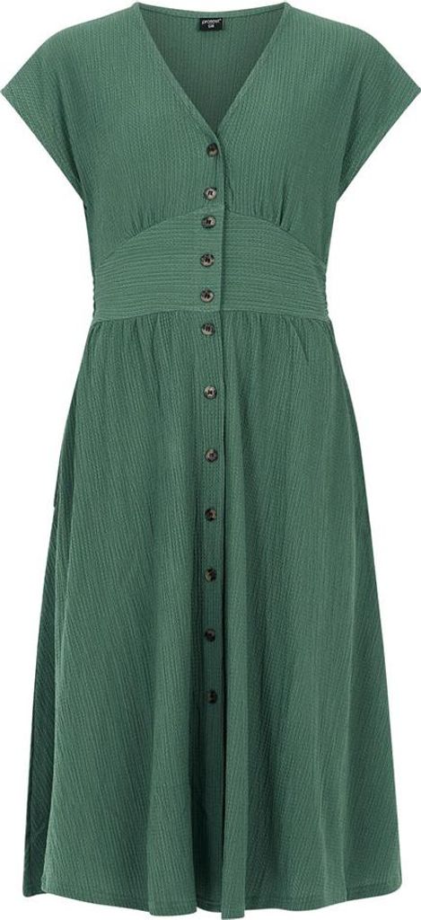 Protest Nieve Kurzarm Midi-kleid Grün L Frau Grün L