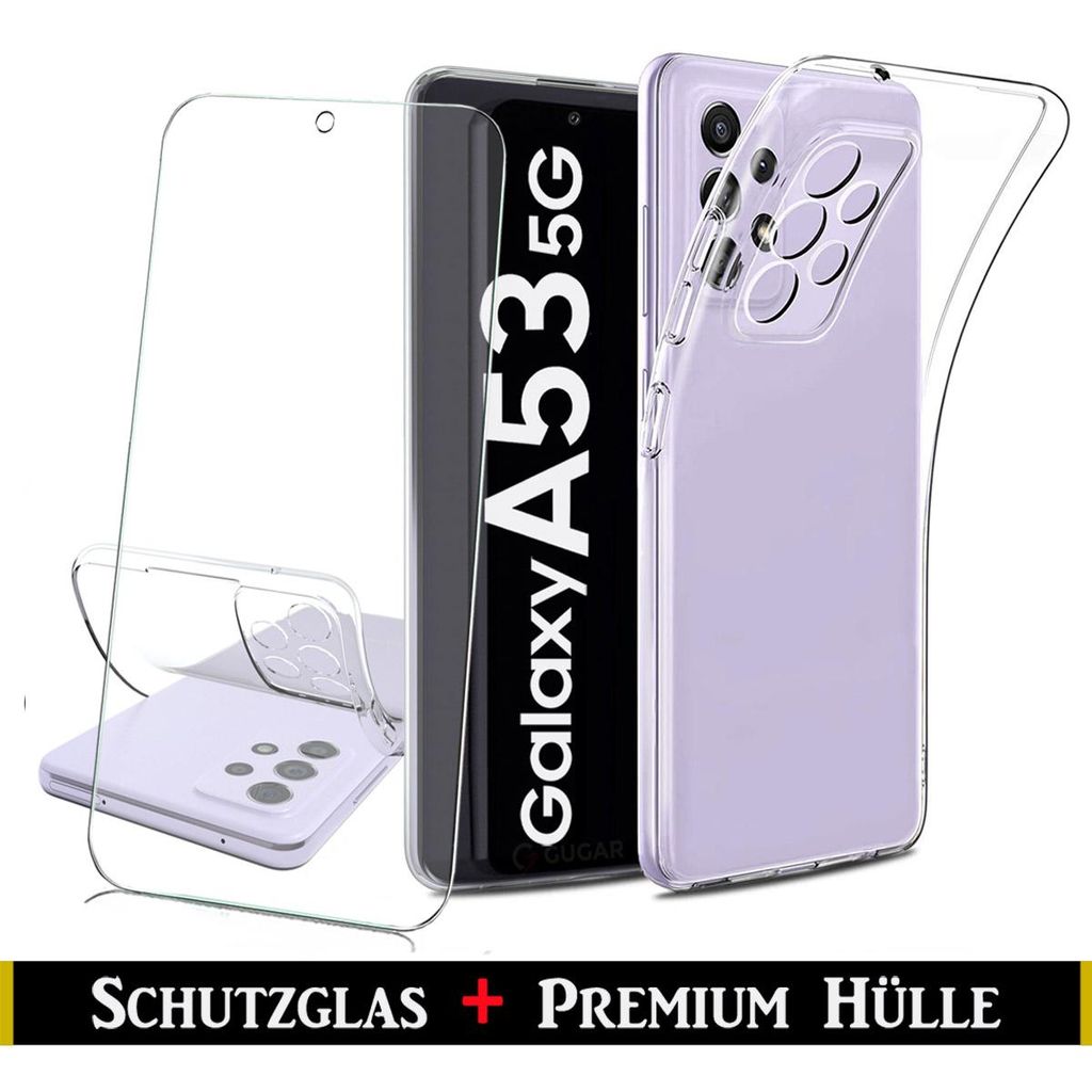 Für Samsung Galaxy A53 5G  Silikon Transparent Hülle + Produktbild 