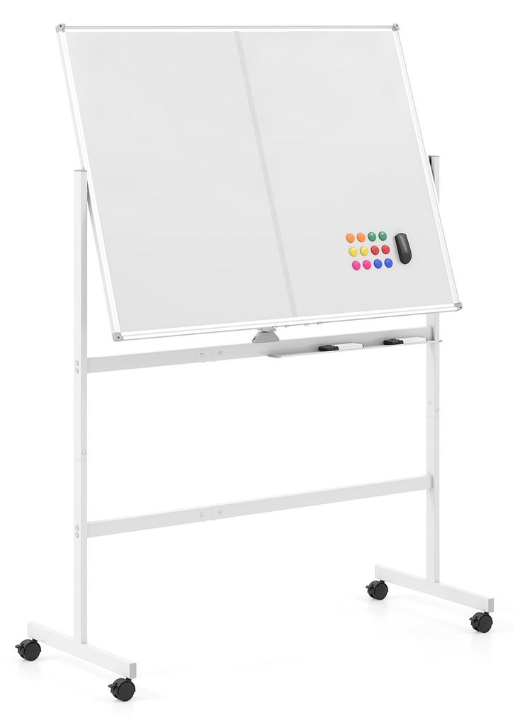 COSTWAY Mobiles Whiteboard mit Ständer 120x90cm, Produktbild 