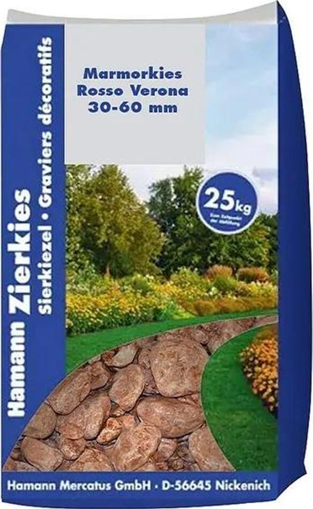 Marmorkies Rosso Verona 30-60 mm 25 kg Produktbild 