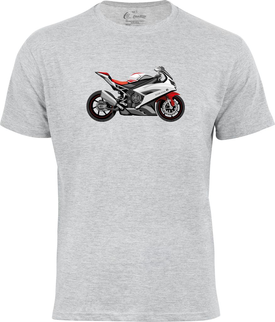 Cotton Prime T-Shirt STARK SOUL Motorbike XL grau