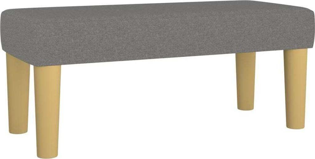 Sitzbank Dunkelgrau 70x30x30 cm Stoff
