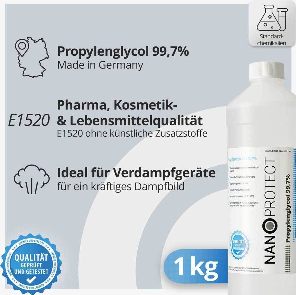 Nanoprotect Propylenglycol 99,7% | 1 kg | Pharmaqualität Produktbild 2