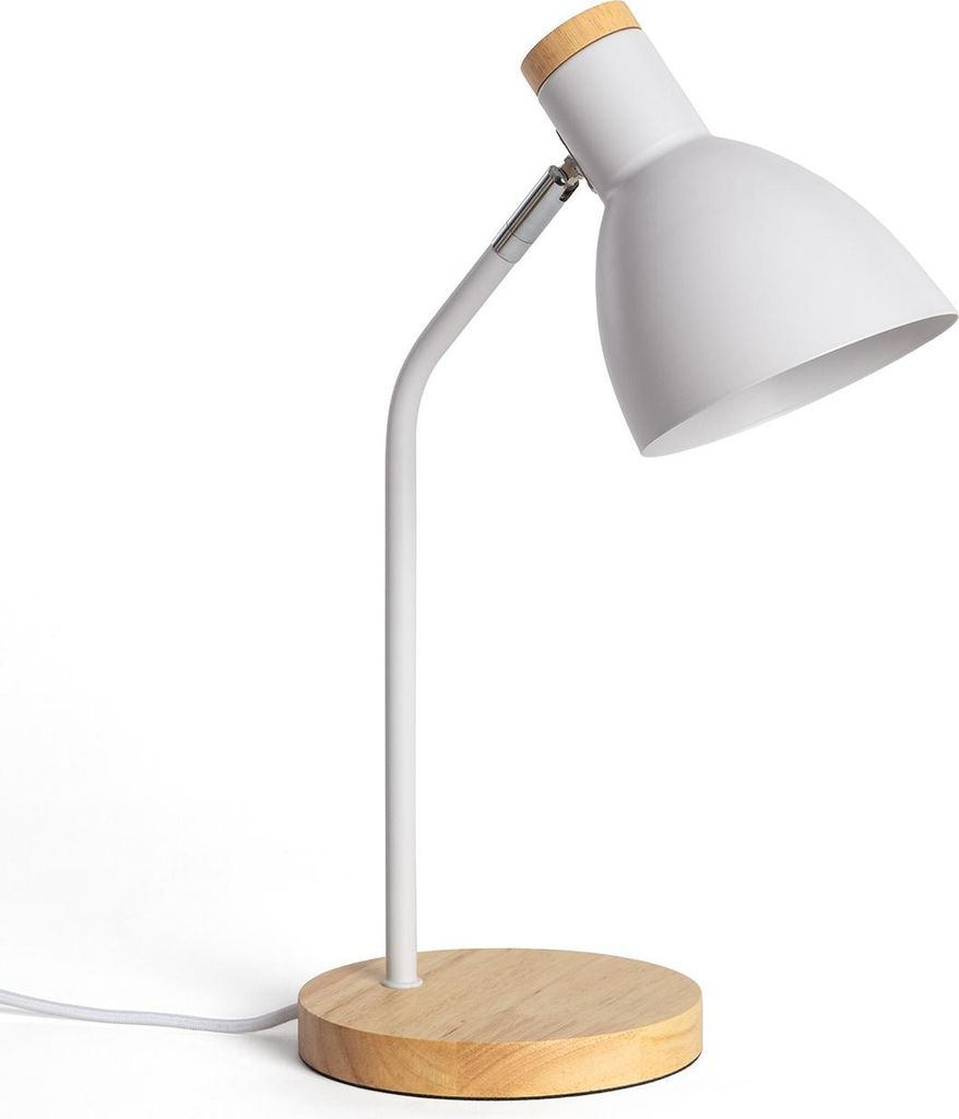 Schreibtischlampe Metall Luxo Weiß