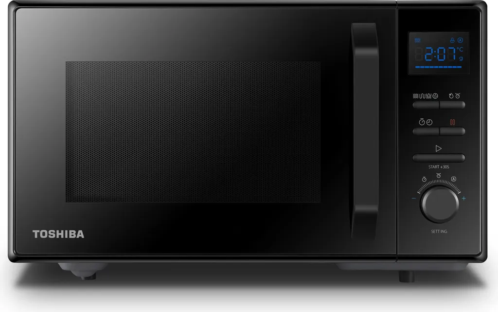 Toshiba MW2-AC25TF(BK) Micro-ondes Combiné 4-en-1 Grill Air Chaud 25L