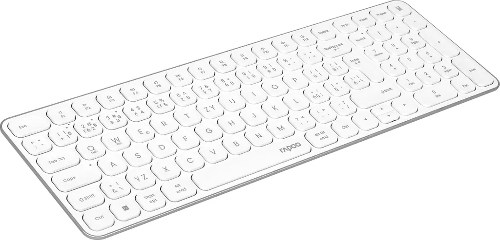 Clavier Bluetooth blanc Rapoo E9310M au design ultra-fin et chic - 3