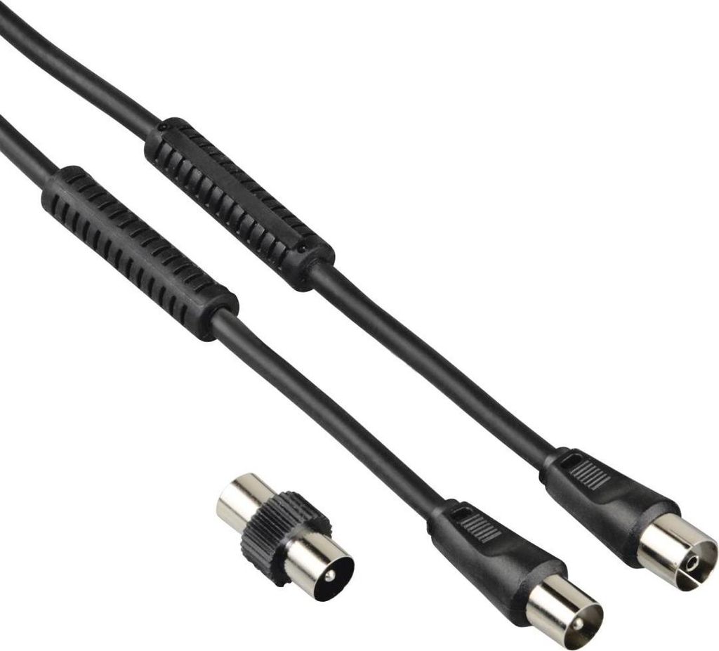 Hama 00205303 Koaxialkabel 1,5 m Koaxial Schwarz