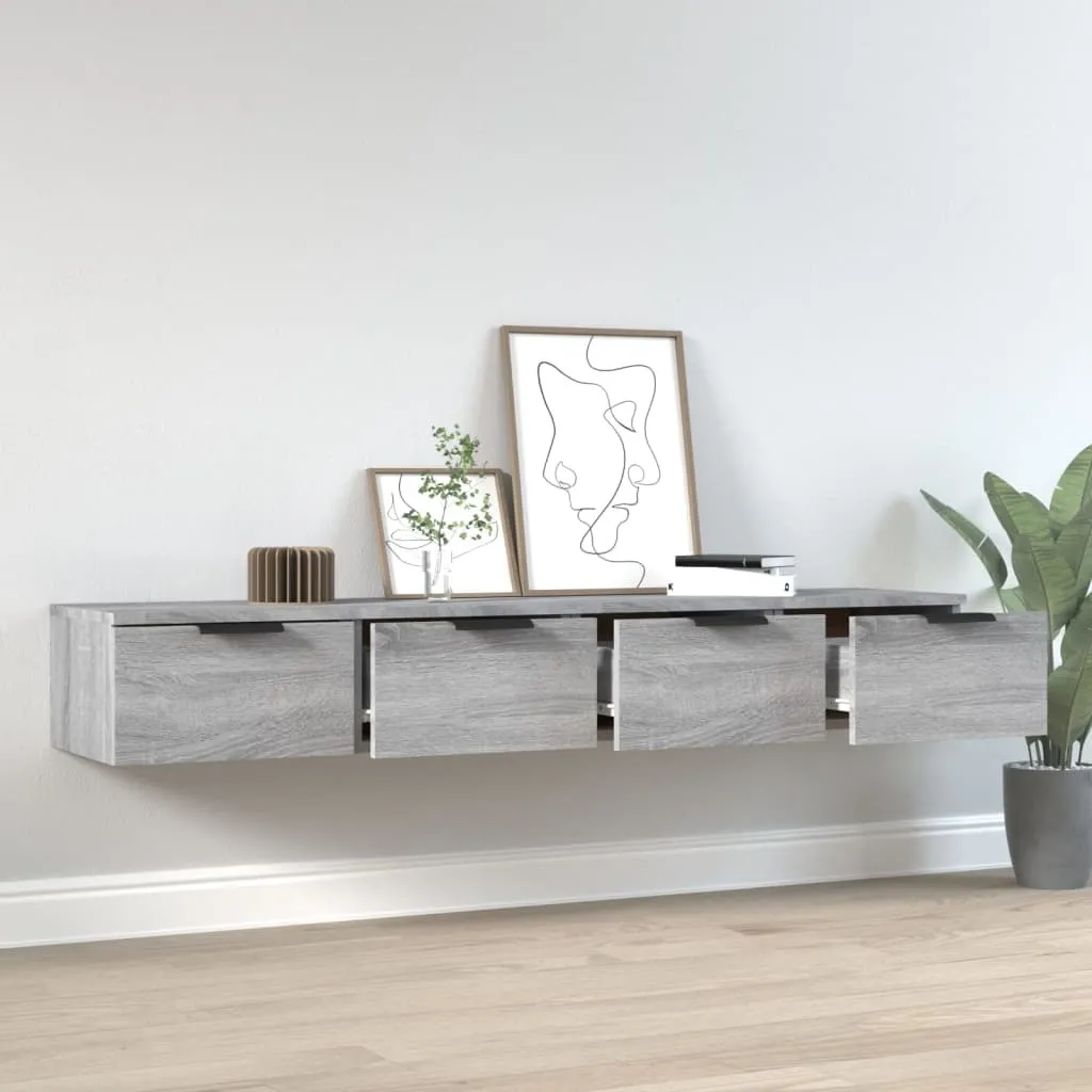 SYFAX™ Mobili Pensili 2 pz Grigio Sonoma 68x30x20 cm - Arredo Moderno