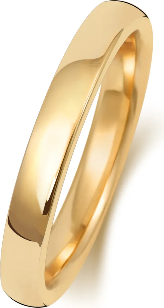Alliance Confort Soft Court en Or 9 Carats 2,5mm - Bijou Mariage Taille 60