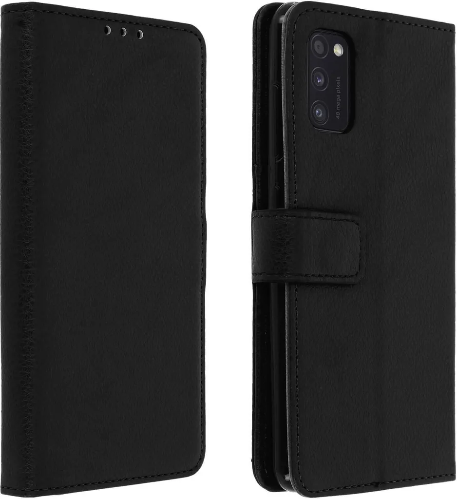Flip Cover Avizar per Samsung A41 Nera - Elegante e Pratica - 1