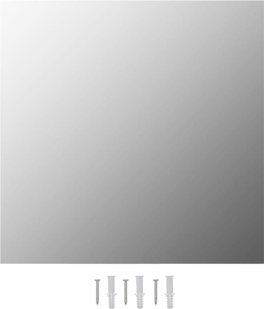 vidaXL Lustro ścienne 60 x 60 cm kwadratowe szklane Zdjęcie produktu 