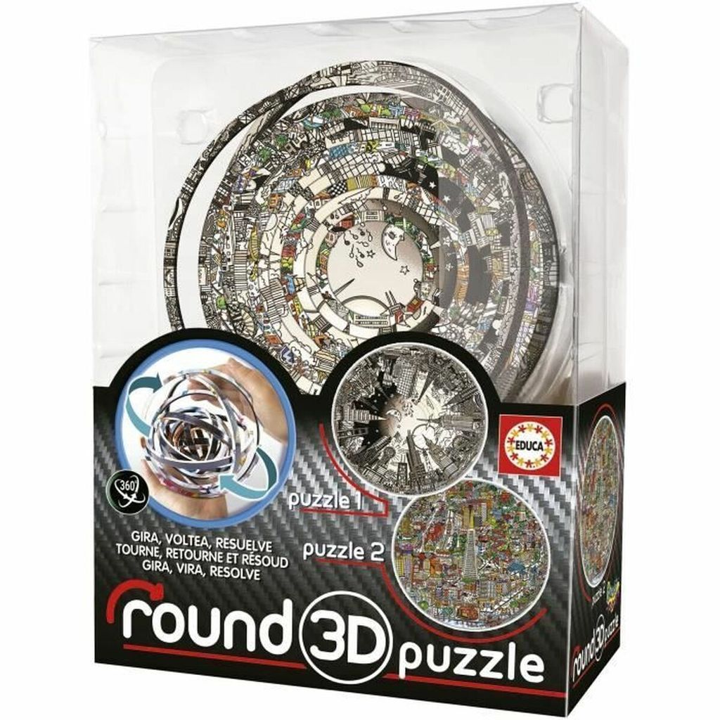 3D-Rundpuzzle Charles Fazzino - Educa - 19707 - Cartoons Produktbild 