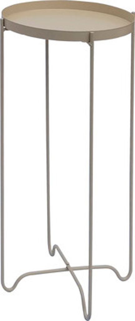 Pflanzentisch Lafiora Metall H 49,5 cm beige