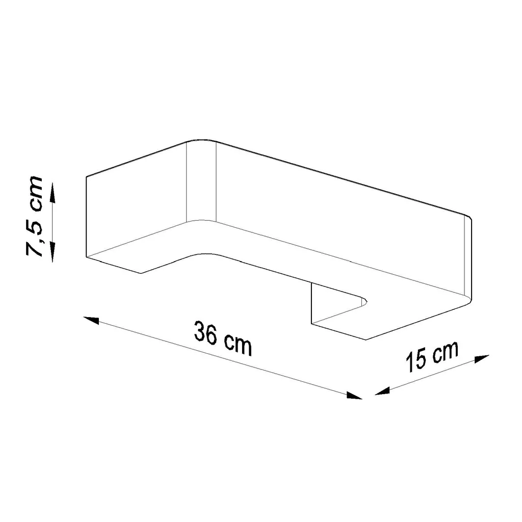 Applique MAGNET Solution Éclairage Indirect Céramique E27 15W 36cm - 5