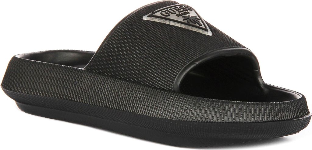 Guess 4G Beach Milk Sliders In Black For Women – 7 UK - 40 EU - 9.5 US / Black