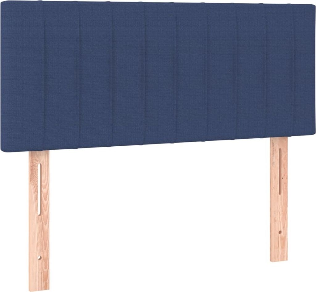 vidaXL Kopfteil Blau 100x5x78/88 cm Stoff