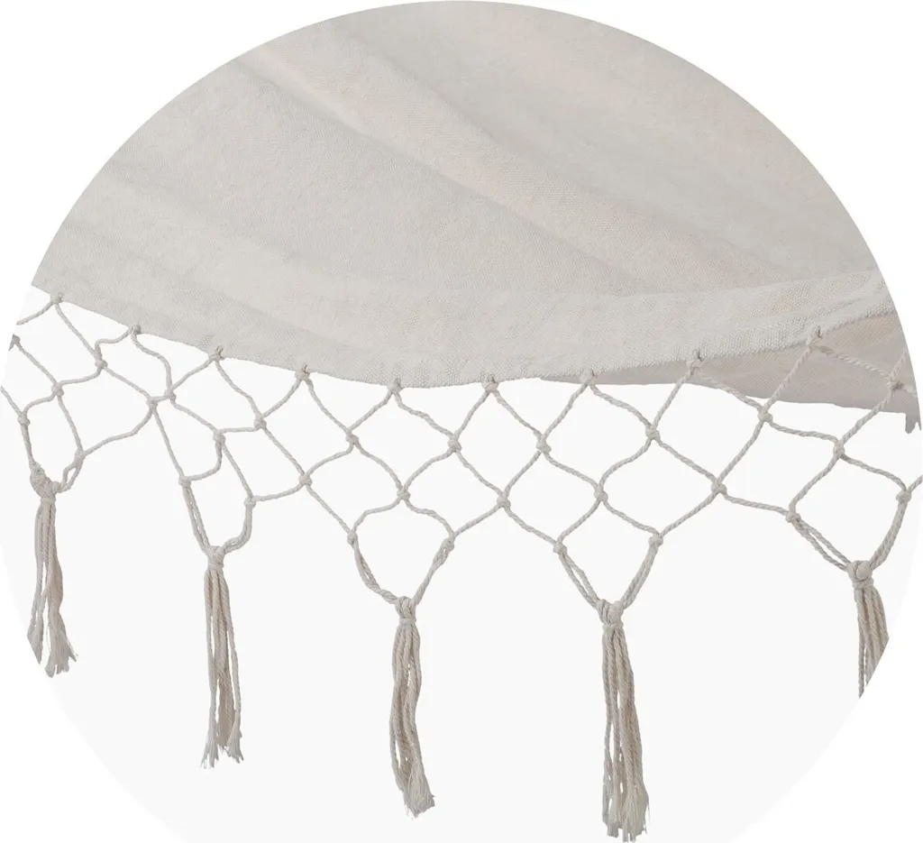 Amaca da Giardino Toledo Singola Beige Sofotel | Relax Cotone Resistente - 6