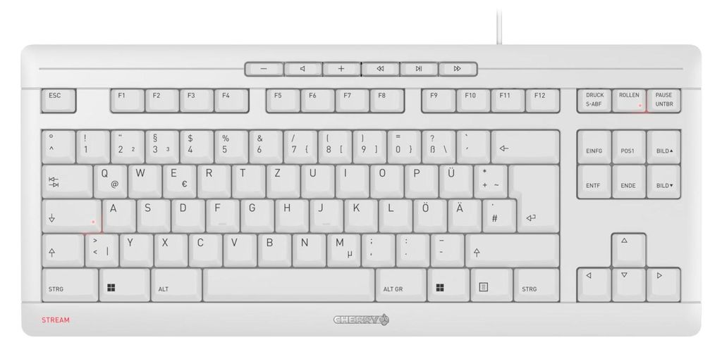 Cherry JK-8600DE-0 CHERRY TAS STREAM KEYBOARD TKL Corded Imagen del producto 