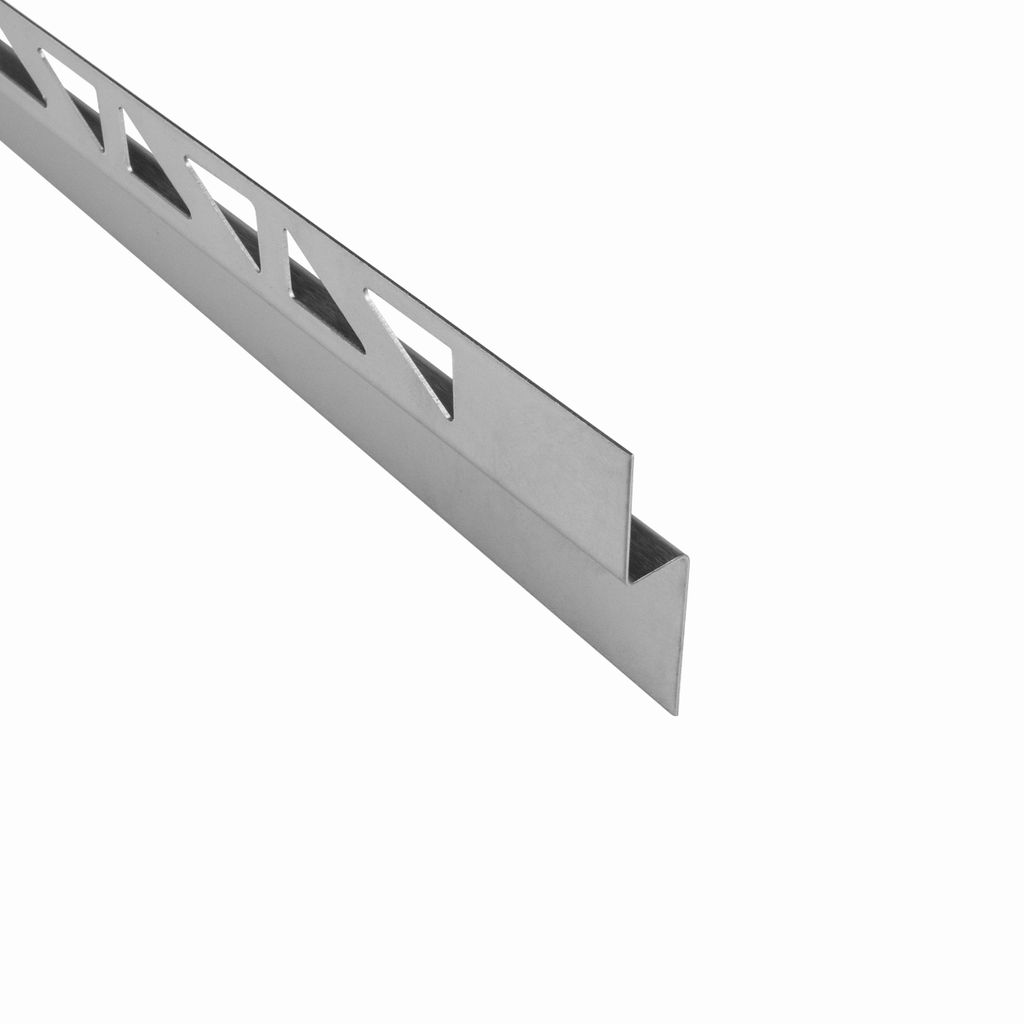Edelstahl-Duschprofil Mit Gefälle – Glashalter Für Ebenerdige Dusche, 200 Cm, Links
