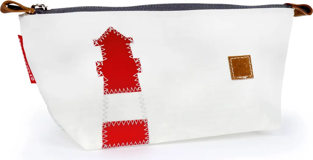 Trousse Navigator en toile recyclée robuste avec motif marin phare