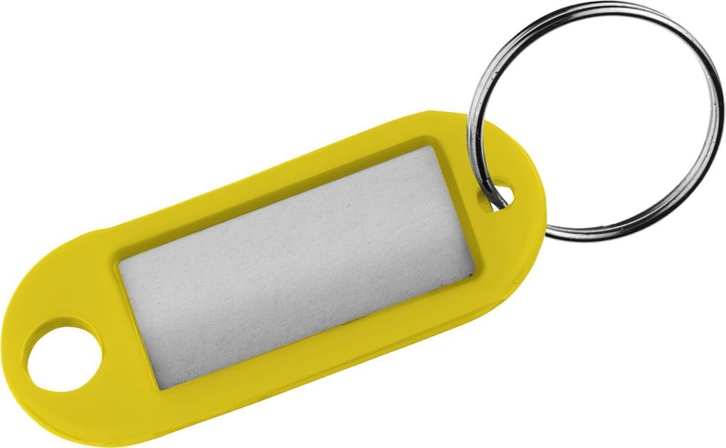 Schlüsselanhänger VE=50x100 Stück gelb