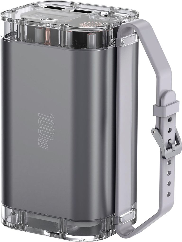 4smarts Powerbank Lucid Ultra 40000mAh 100W, grau Produktbild 