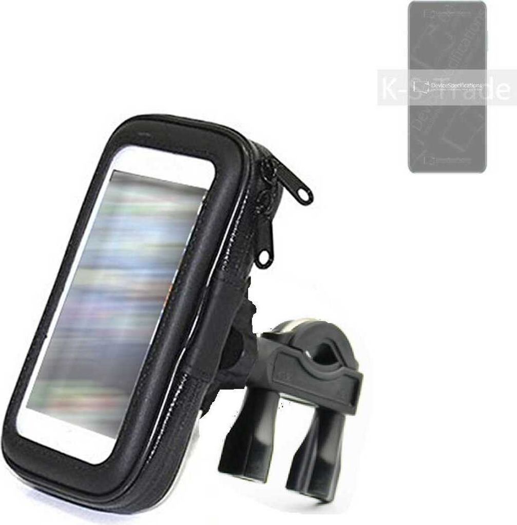 K-S-Trade Fahrrad-Halterung kompatibel mit ZTE Blade V40 Vita Handy-Halterung Halter Lenkstange Fahrradhalterung Motorrad Bike Mount Wasserabweisend