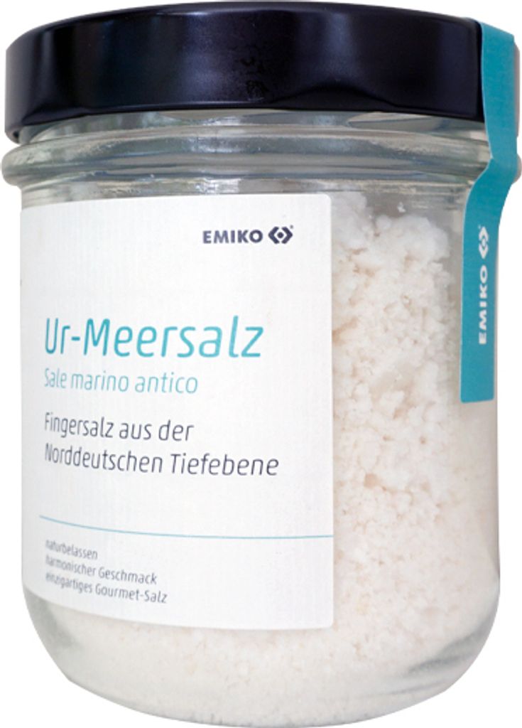 Emiko Ur-Meersalz Fingersalz 200g Glas mildes, hoch Produktbild 