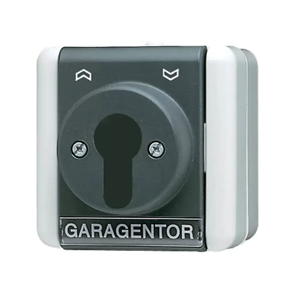 Interrupteur à clé Jung 806.18 W pour commande portail et garage