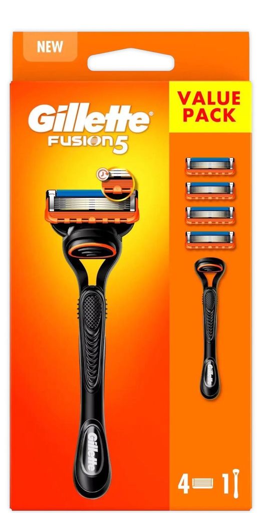 Gillette Houder Fusion5 + 4 mesjes Produktbild 