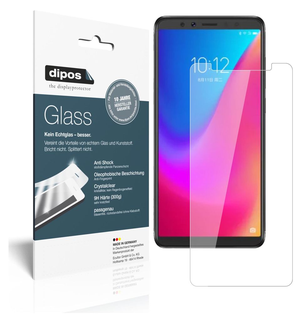 2x Schutzfolie für Lenovo K5 Pro - Anti-Shock 9H Folie Glass Kunststoffglas