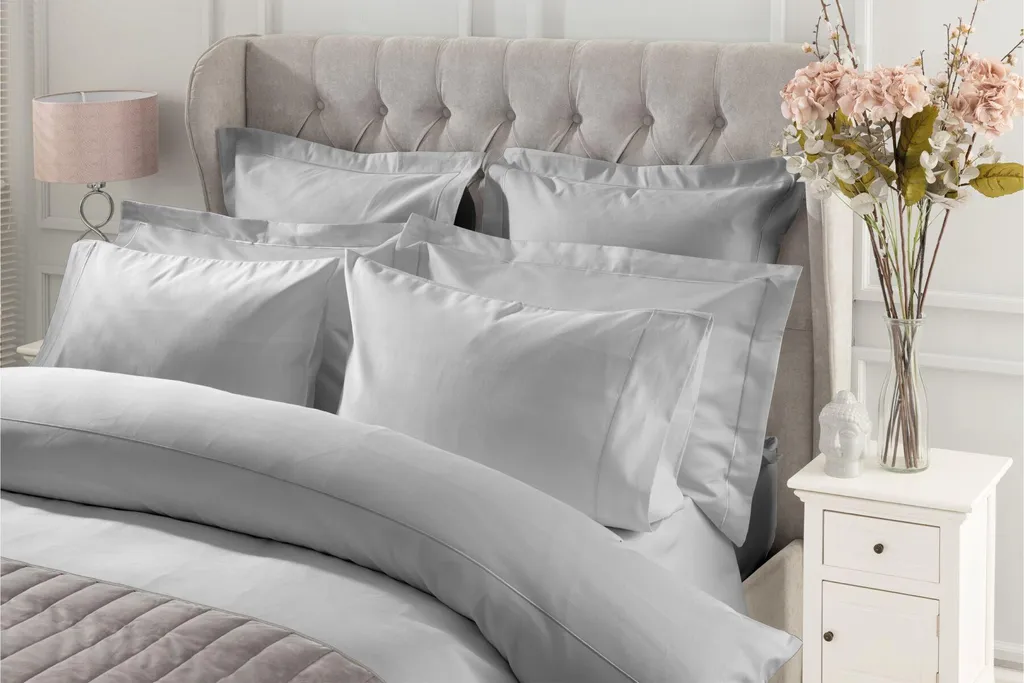 Taie d'oreiller Oxford 75x50 Platine BM515 : Fini les Draps Froissés