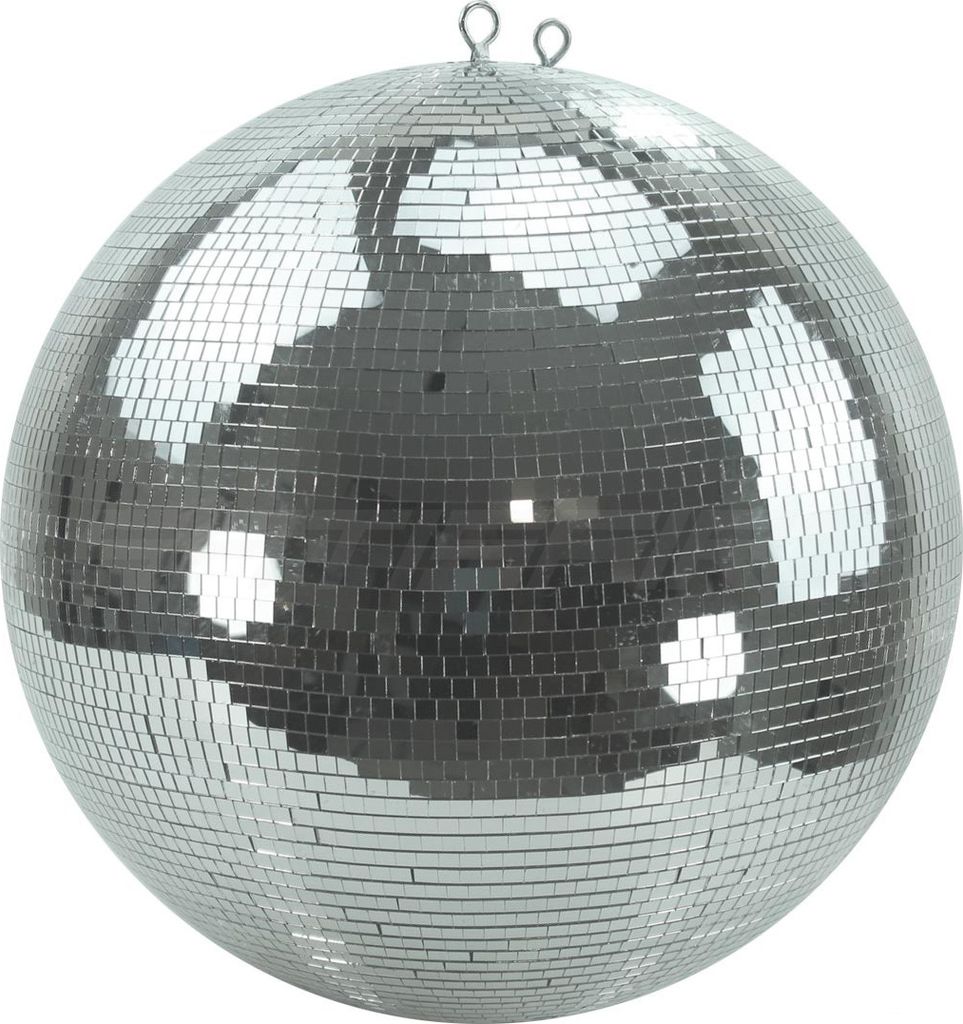 Spiegelkugel 50cm - silber - Safety - Discokugel Echtglas - 10x10mm Spiegel PROFI